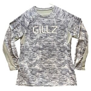Gillz Shirt‎ Adult Extra Large Gray Fishing Outdoor Performance Lightweight Mens